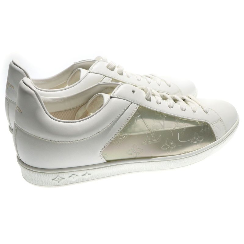 Louis Vuitton Luxembourg Line Monogram Leather Low-cut Sneakers White Ms0290 — view 3