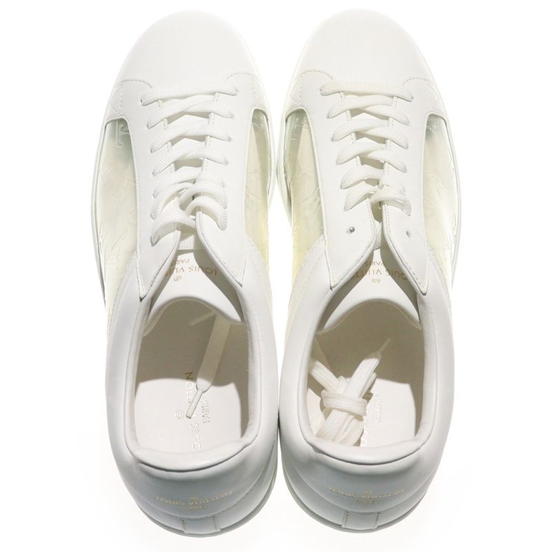Louis Vuitton Luxembourg Line Monogram Leather Low-cut Sneakers White Ms0290 — view 4