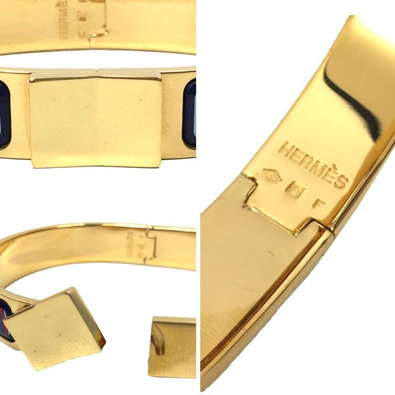Hermes Clic Clac Enamel PM Bangle Bracelet Cloisonne Accessories Aq8301 — view 4