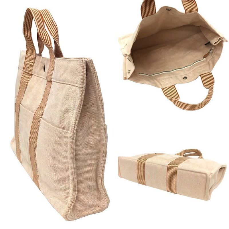 Hermes New Fourre Tout MM Tote Bag Men Women Canvas Hand — view 3