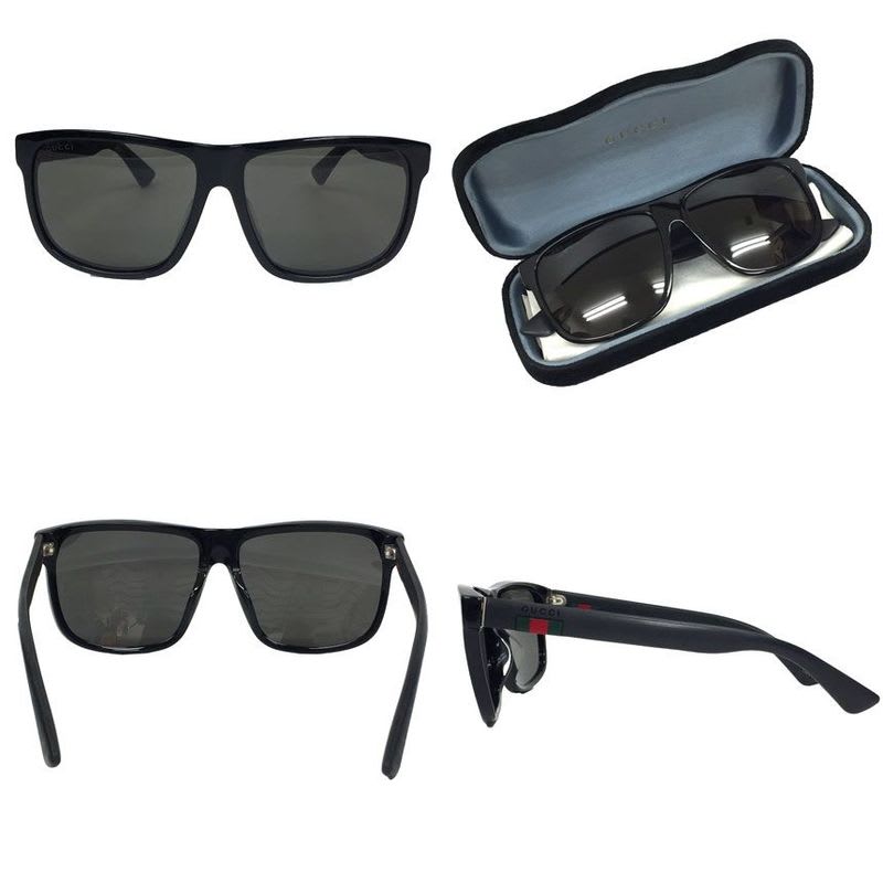 Gucci Sunglasses GG0010 sa Asian Fit UV Protection Square Shape Alessandro — view 2