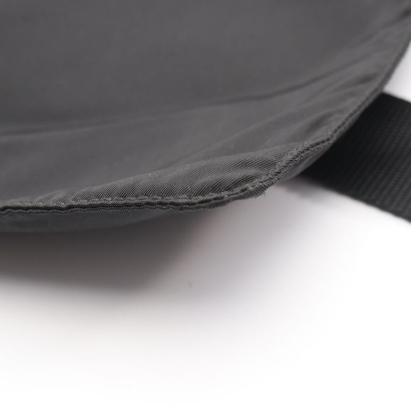 Prada Shoulder Bag Black Nylon Triangle Logo — view 8