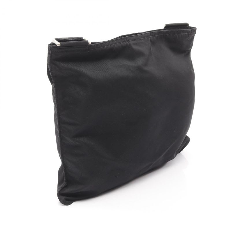 Prada Shoulder Bag Black Nylon Triangle Logo — view 3