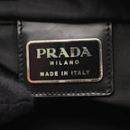 Prada Shoulder Bag Black Nylon Triangle Logo — view 5