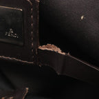 Fendi Tote Bag Zucchino 8 Bh056 Brown Dark Canvas Leather Mini — view 6