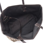 Fendi Tote Bag Zucchino 8 Bh056 Brown Dark Canvas Leather Mini — view 4