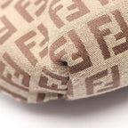 Fendi Tote Bag Zucchino 8 Bh056 Brown Dark Canvas Leather Mini — view 7