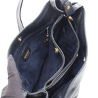 Gucci Shoulder Bag Interlocking G 001 14 0934 Navy Leather — view 4