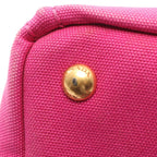 Prada Tote Bag Canapa Pink Canvas 2-Way — view 8