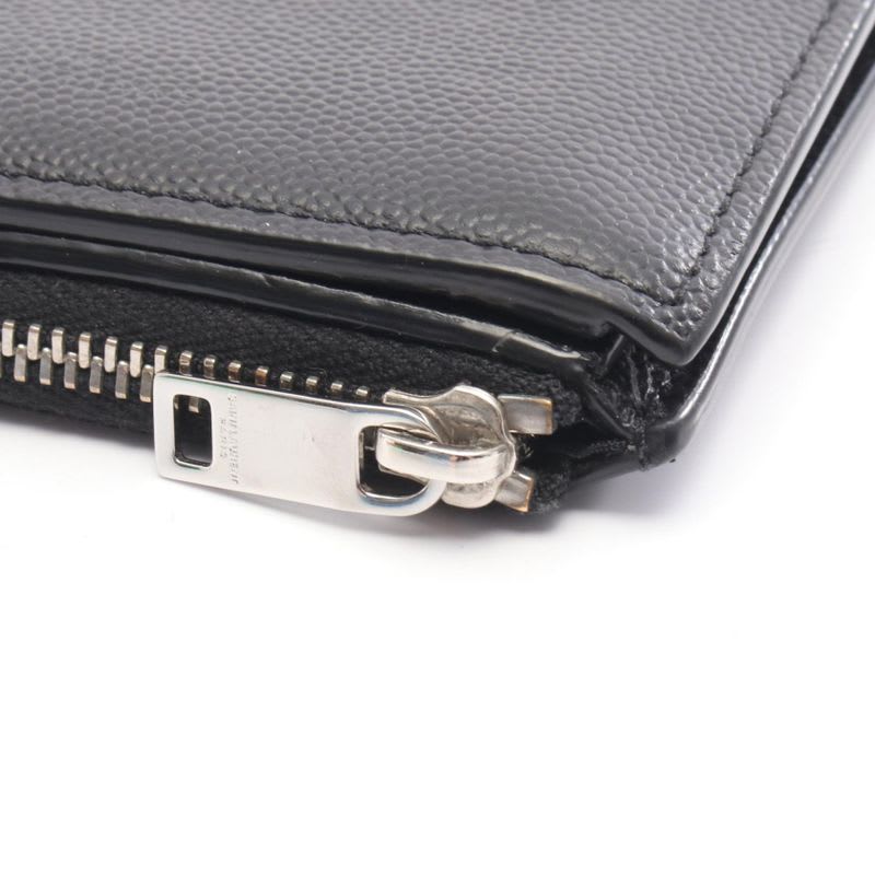 Saint Laurent Paris Bifold Wallet Black Leather — view 7