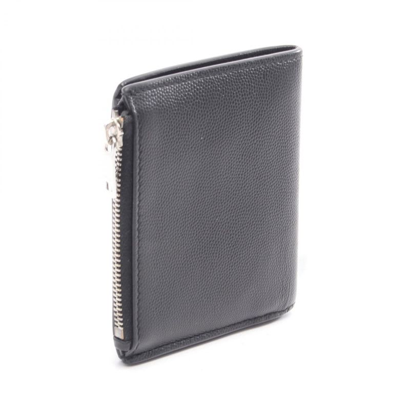 Saint Laurent Paris Bifold Wallet Black Leather — view 2