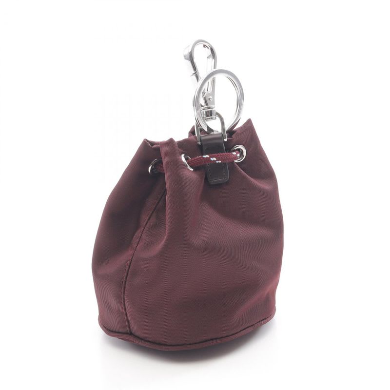 Prada Charm Re-nylon Speed Lock 2 Tt2022 He1 F0007 Burgundy Nylon Key Ring — view 2