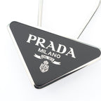 Prada Key Holder Triangle Logo 2 Af0002 Black Other Trial Chain — view 3