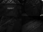 Chanel 2-Way Bag 2.55 CC Logo Calfskin Faux Fur Black Silver — view 8