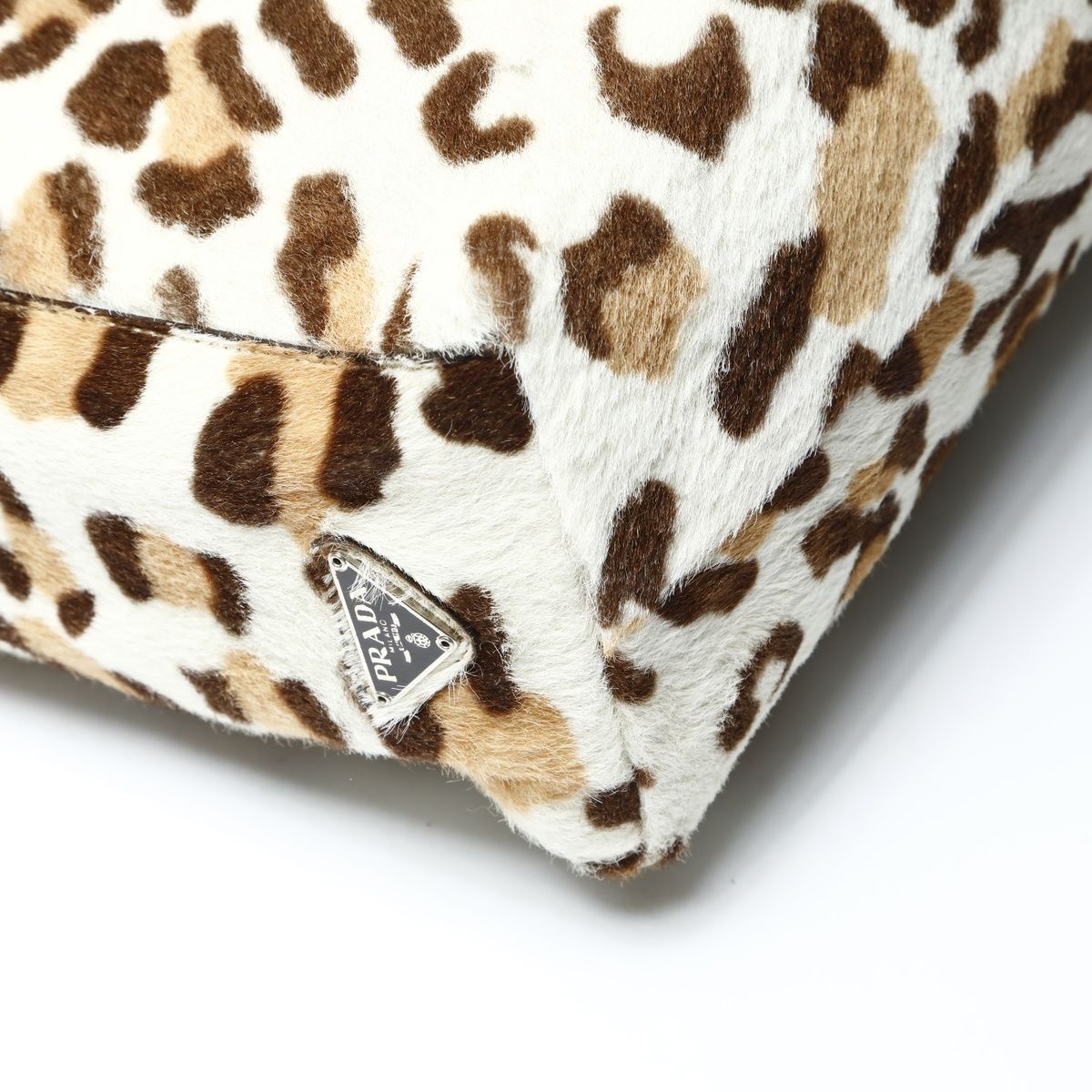 Prada Shoulder Bag Calf Hair Leopard Chain — view 6