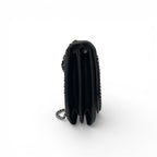 Chanel Bag Shoulder Leather Black Silver Turnlock Chain