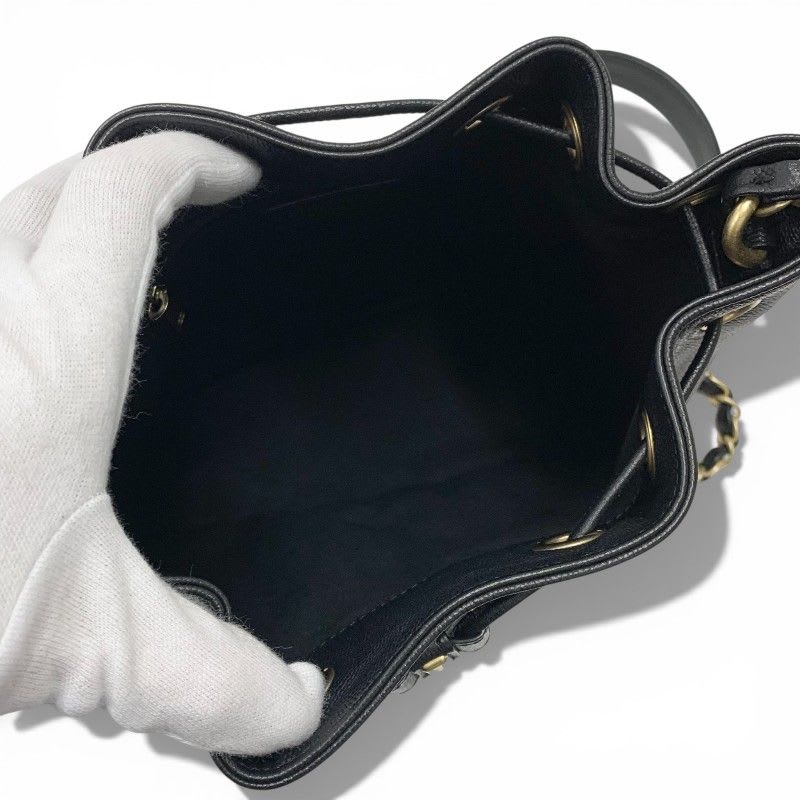 Chanel Deauville Tote Caviar Black Gold