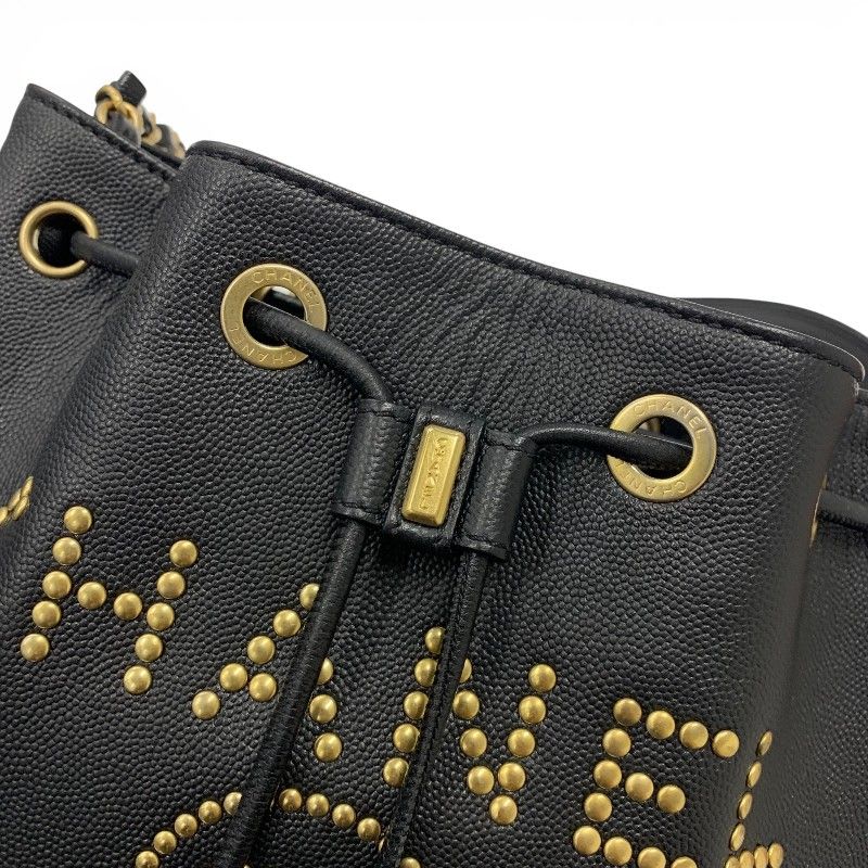 Chanel Deauville Tote Caviar Black Gold