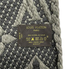 Louis Vuitton Muffler Echarpe Logomania Wool Silk Monogram Gray Scarf — view 8