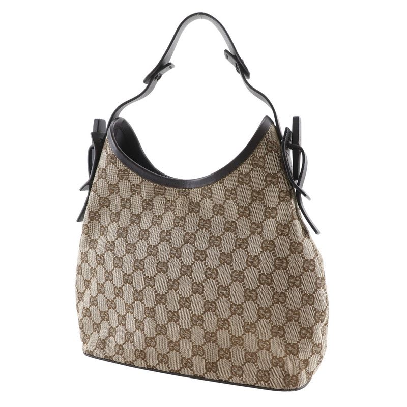 Gucci 1669 GG Canvas Brown Shoulder Bag