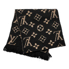 Louis Vuitton Muffler Echarpe Giant Monogram Jungle Wool Silk Scarf — view 2