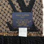 Louis Vuitton Muffler Echarpe Giant Monogram Jungle Wool Silk Scarf — view 8