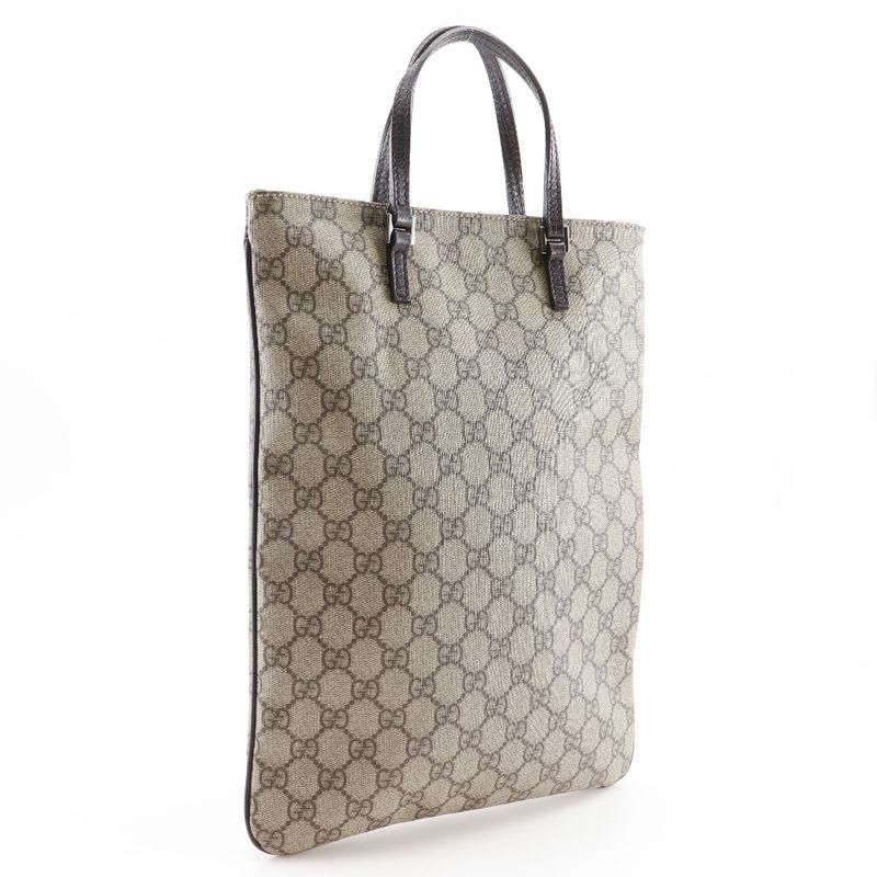 Gucci Tote Bag GG Supreme Canvas Brown Handbag