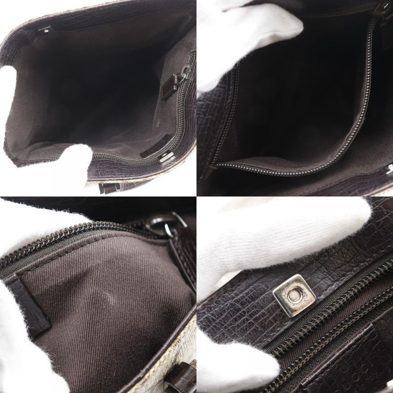 Gucci Tote Bag GG Supreme Canvas Brown Handbag