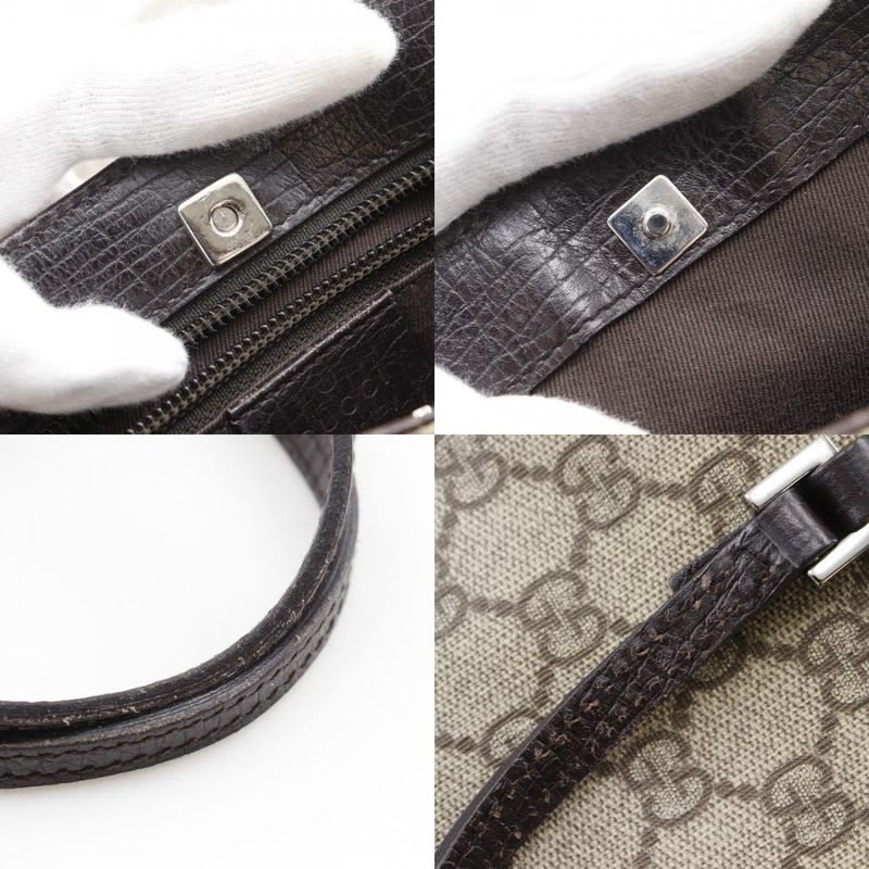 Gucci Tote Bag GG Supreme Canvas Brown Handbag