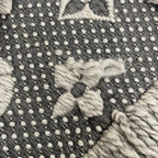 Louis Vuitton Muffler Echarpe Logomania Wool Silk Monogram Brown Scarf — view 9