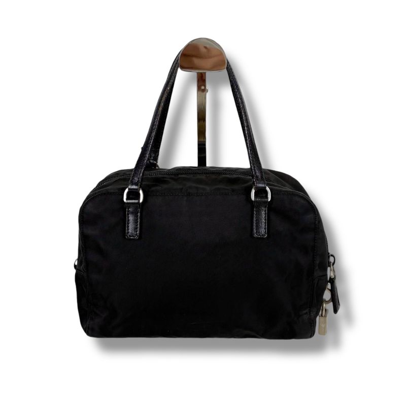 Prada Evening Heart Mini Handbag Black Nero Tessuto Nylon Beads — view 3
