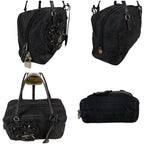 Prada Evening Heart Mini Handbag Black Nero Tessuto Nylon Beads
