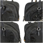 Prada Evening Heart Mini Handbag Black Nero Tessuto Nylon Beads