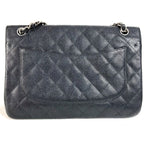 Chanel Shoulder Bag CC Quilted 30 Caviar Leather Black