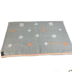 Louis Vuitton Shawl Monogram Logo Wool Gray — view 2