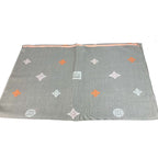 Louis Vuitton Shawl Monogram Logo Wool Gray — view 6