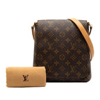 Louis Vuitton Monogram Musette Salsa Short Crossbody Bag Brown — view 9