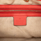 Gucci Soho Chain Shoulder Bag Handbag Orange Red Leather — view 7