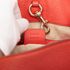 Gucci Soho Chain Shoulder Bag Handbag Orange Red Leather — view 8