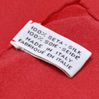 Chanel Scarf Bandana CC Logo Chain Pattern Handkerchief 80 Red Silk — view 4