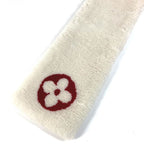 Louis Vuitton Muffler Echarpe Shear Ring Darling Cashmere White Scarf — view 5