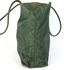 Prada Shoulder Bag Triangle Logo Plate Nylon Khaki