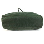 Prada Shoulder Bag Triangle Logo Plate Nylon Khaki