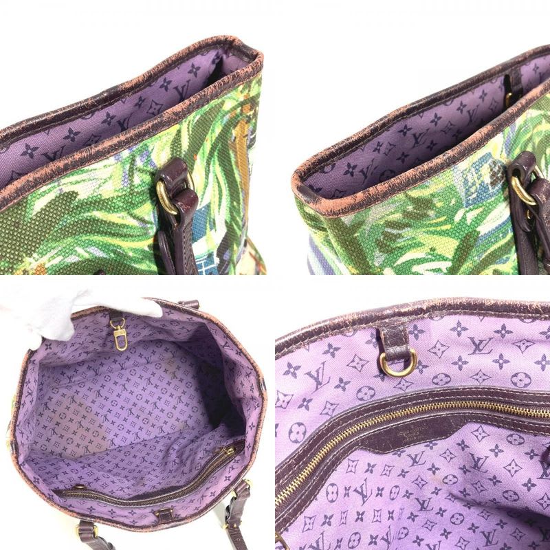 Louis Vuitton Tote Bag Eye All Cabas PM Leather Canvas — view 9