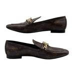 Louis Vuitton Loafer Leather Shoes Upper Case Line Monogram Flat — view 2