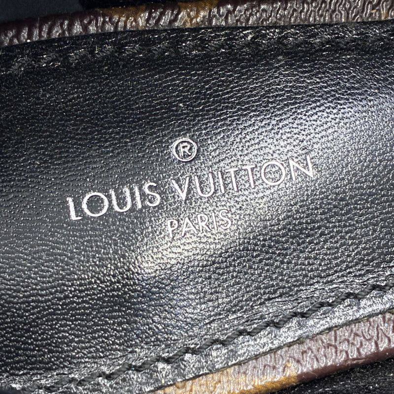Louis Vuitton Loafer Leather Shoes Upper Case Line Monogram Flat — view 7