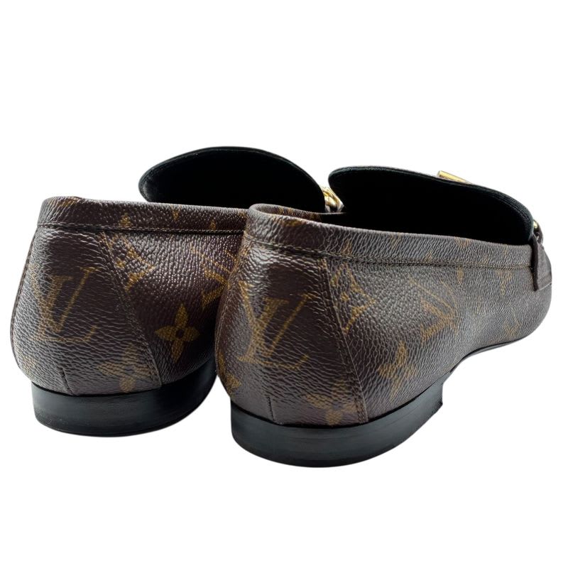 Louis Vuitton Loafer Leather Shoes Upper Case Line Monogram Flat — view 5