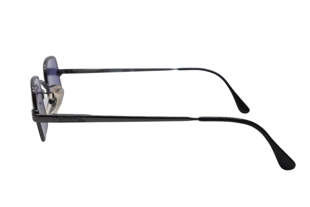 Chanel Square Sunglasses Eyewear 37 25 CC Logo Black — view 3