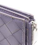 Bottega Veneta Bifold Wallet Intrecciato Purple Leather — view 8
