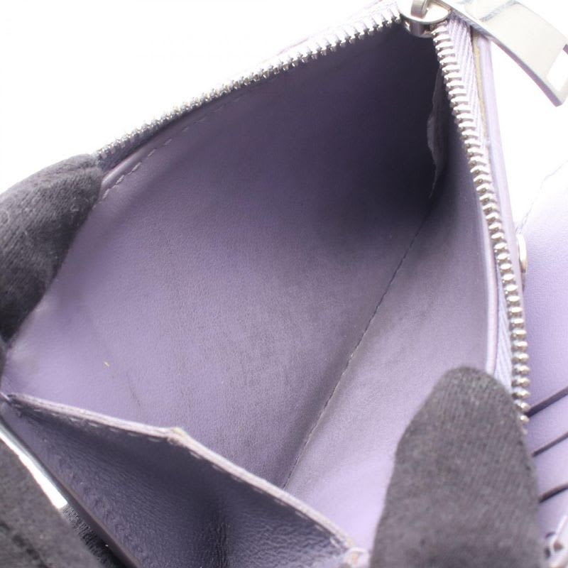 Bottega Veneta Bifold Wallet Intrecciato Purple Leather — view 5